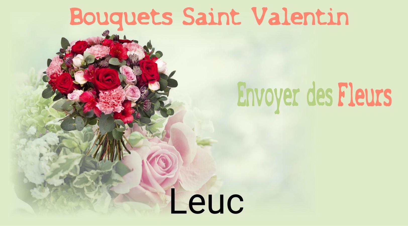 Roses de Saint-Valentin livrées à Leuc